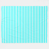 Lines Design Aqua Fleecedecke (Vorderseite (Horizontal))