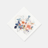 Lines&Flowers: Wedding Napkins Serviette (Ecke)