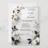 Lines formale einfache klassische Elegant Blank We Einladung (Vorderseite)