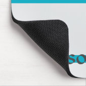 Lines in Blue and Lines in Green Mousepad (Ecke)