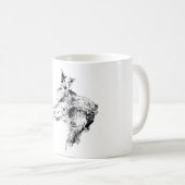 Lines in Motion – Silken Windhound Kaffeetasse (VorderseiteRechts)