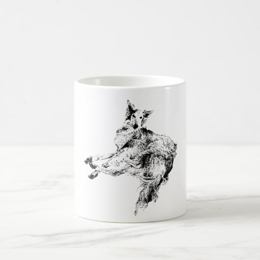 Lines in Motion – Silken Windhound Kaffeetasse (Mittel)