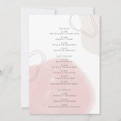 Lines Itinerary Junggeselinnen-Abschied Einladung (Rückseite)