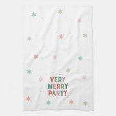 Lines Merry and Bright Holiday Party Handtuch (Vertikal)