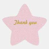 LINES PINK Stern-Aufkleber (Vorderseite)