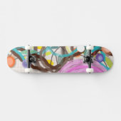 Lines Regenbogenschmelzen Spritzer Skateboard (Horizontal)