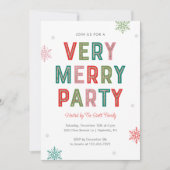 Lines Sehr gemütliches Party Einladung (Vorderseite)