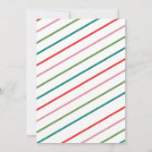 Lines Sehr gemütliches Party Einladung (Rückseite)