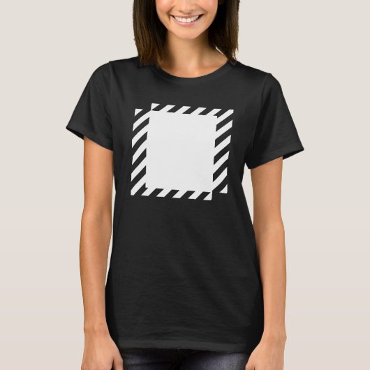 lines squares design T-Shirt (Vorderseite)