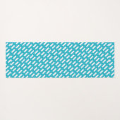 Lines White Navy Minimal Muster Yogamatte (Rückseite (Horizontal))