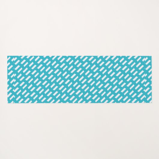 Lines White Navy Minimal Muster Yogamatte (Rückseite (Horizontal))