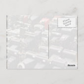 lineup alte Retrokamera Postkarte (Rückseite)