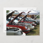 Lineup of Cars Postkarte (Vorne/Hinten)