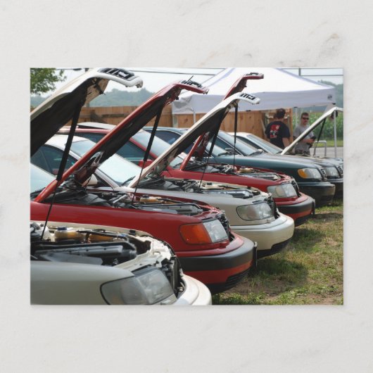 Lineup of Cars Postkarte (Vorderseite)