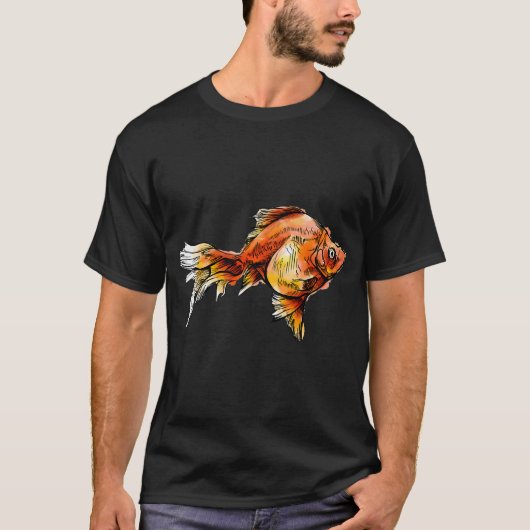 Linework Goldfisch T-Shirt (Vorderseite)