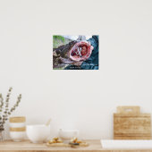 Ling Kabeljau Poster an der Küste von Washington. (Küche)