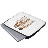 Ling und Orm (von TSOU) Laptopschutzhülle (Vorne Knopf)