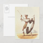 Lingap, ein Matabili-Krieger Postkarte (Vorne/Hinten)