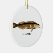 Lingcod-Logo Keramikornament (Rechts)