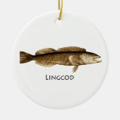 Lingcod-Logo Keramikornament (Vorne)