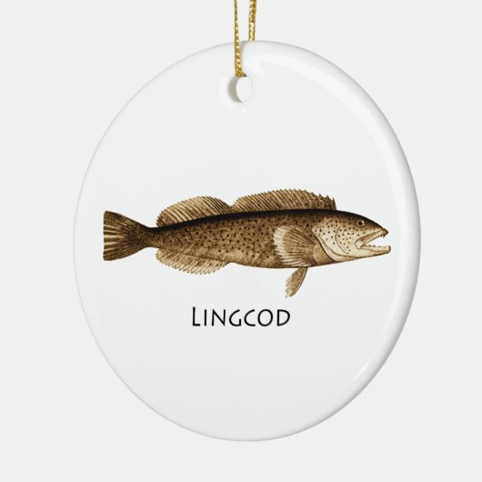 Lingcod-Logo Keramikornament (Links)