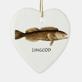 Lingcod-Logo Keramikornament (Rechts)