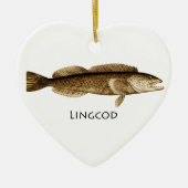 Lingcod-Logo Keramikornament (Vorne)