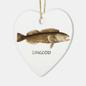 Lingcod-Logo Keramikornament (Links)