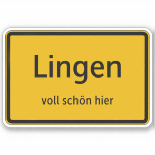 Lingen Aufkleber Sticker Autoaufkleber