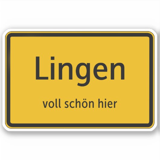 Lingen Aufkleber Sticker Autoaufkleber (Vorderseite)