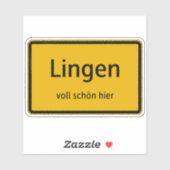 Lingen Aufkleber Sticker Autoaufkleber (Blatt)