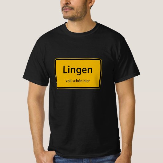 Lingen Herren Männer T-Shirt Tshirt Shirt (Vorderseite)