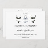 Lingerie Bachelorette Einladung (Vorne/Hinten)