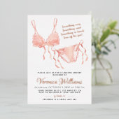 Lingerie Blush Brautparty Folieneinladung (Stehend vorne)