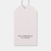 Lingerie Blush Brautparty Geschenkanhänger (Rückseite)