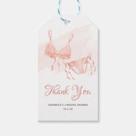 Lingerie Blush Bridal Geschenkanhänger