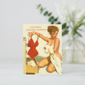 Lingerie Brautdusche Einladung (Stehend Vorderseite)