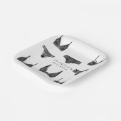 Lingerie Brautparty Bachelorette Panty Pattern Pappteller (Gewinkelt)