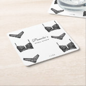 Lingerie Brautparty Bachelorette Panty Pattern Rechteckiger Pappuntersetzer (angewinkelt)