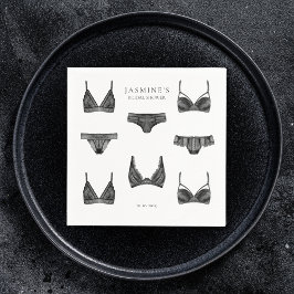 Lingerie Brautparty Bachelorette Panty Pattern Serviette