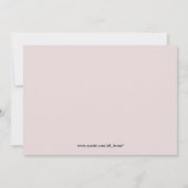 Lingerie Brautparty Einladung (Rückseite)