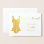Lingerie Brautparty Folienkarte (Vorderseite mit Umschlag)