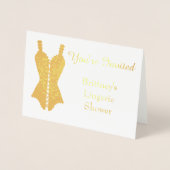 Lingerie Brautparty Folienkarte (Vorderseite)