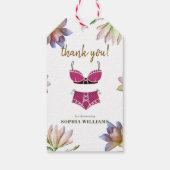 Lingerie Brautparty Geschenkanhänger (Rückseite)