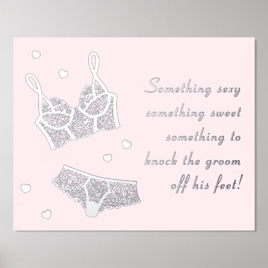 Lingerie Brautparty Junggeselinnen-Abschied Signie Foliendrucke (Vorderseite)