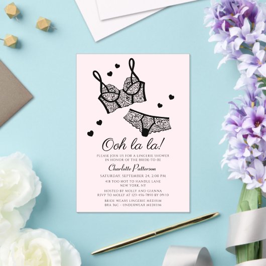 Lingerie Brautparty Panty Junggeselinnen-Abschied Acryleinladungen (In Situ (Hochzeit))