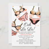 Lingerie Brautparty Panty Junggeselinnen-Abschied Einladung (Vorderseite)