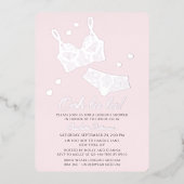 Lingerie Brautparty Panty Junggeselinnen-Abschied Folieneinladung (Vorderseite)