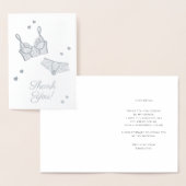 Lingerie Brautparty Panty Party Vielen Dank Folienkarte (Anzeige)