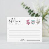 Lingerie-Brautparty-Ratenkarte Einladung (Stehend Vorderseite)